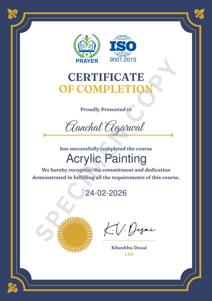 specimen copy prayer classes certificate